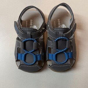 See Kai Run Gray Kids Sandals
